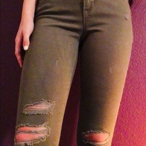 Old Navy rockstar cut ripped jeans